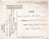 Письмо военнопленных - Великобритания-Хожув-тираж 1946 г.-ПОВ № 61-польский военнопленный