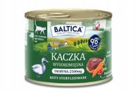 Baltica Karma mokra dla kota Kaczka monobiałkowa kot dorosły puszka 185g