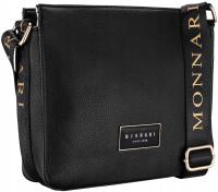 Женская черная сумка-мессенджер Monnari Classic с регулируемым ремешком