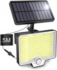 LAMPA SOLARNA LED LAMPKA OGRODOWA ULICZNA CZUJNIK RUCHU ZMIERZCHU LED