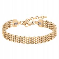 Złota Bransoletka Magnetyczna Łańcuszkowa Regulowana