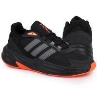 Обувь, кроссовки мужские спортивные Adidas OZELLE черный оранжевый