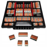SZYBKOZŁĄCZKA ZŁĄCZKA ELEKTRYCZNA KOMPLET SKRZYNKA 2-8 PCG ZESTAW 67 SZTUK