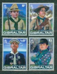 GIBRALTAR ** EUROPA, skauci Mi 1210-13
