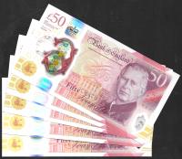 * ANGLIA WIELKA BRYTANIA 50 funtów 2023 (2024) W-401 *about UNC * Karol III