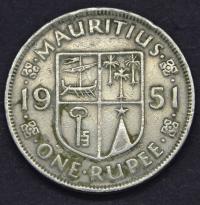 Mauritius - 1 rupee 1951