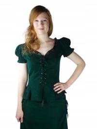 Блузка на подкладке с коротким рукавом s Green