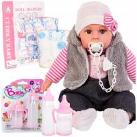 Большая детская кукла 45 см говорит поет RU соска бутылки памперсы