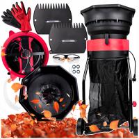 ROZDRABNIACZ DO LIŚCI MULCZER ROZDRABNIARKA ELEKTRYCZNY DUŻY ZBIORNIK 1800W