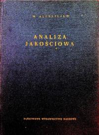 W. N. Aleksiejew - Analiza jakościowa