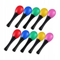 10x Dzieci Marakasy Łatwe do gry Hand Percussion Party Shaker Musical