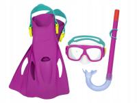 НАБОР ДЛЯ ДАЙВИНГА ЛАСТЫ МАСКА ТРУБКА BESTWAY ДЛЯ ДЕТЕЙ ФИОЛЕТОВЫЙ