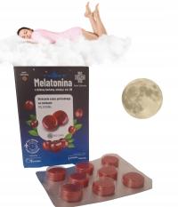 MELATONINA SPOKOJNE ZASYPIANIE ZIELONA HERBATA WIT B6 8 PASTYLEK DO SSANIA