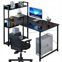 КОМПЬЮТЕРНЫЙ СТОЛ ЖУРНАЛЬНЫЙ СТОЛИК ЛОФТ ЧЕРНЫЙ МОЛОДЕЖНЫЙ СТОЛ С КНИЖНОЙ ПОЛКОЙ