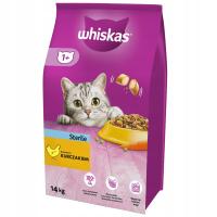 WHISKAS Sterile сухой корм для кошек после стерилизации с курицей 14 кг