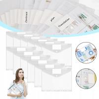 12X WODOODPORNY PUDEŁEK NA DOKUMENTY KIESZENI NA DOKUMENTY A4 PRZEZROCZYSTY