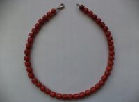 Naszyjnik z Korali Naturalnych Łączony ze Srebrem pr. 925-Waga 60gr.-Piękny