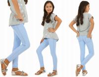 Цветные леггинсы джинсовые гетры-146 синий
