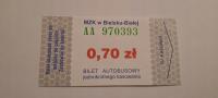 BILET MZK BIELSKO-BIAŁA 0,70zł