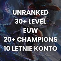 KONTO LEAGUE OF LEGENDS LOL SMURF EUW 30+ LEVEL FULL ACCESS
