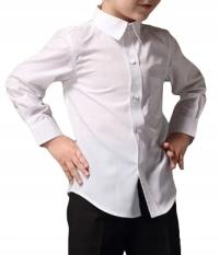 Рубашка для мальчиков белая причастие с длинным рукавом школа