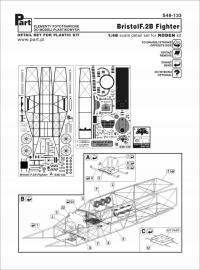 Part S48-133 1/48 Bristol F.2B Fighter (Roden)