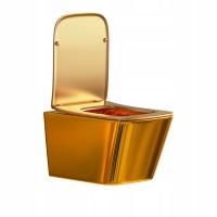 Подвесная чаша туалет золотой IVONA-SWISS MEYER