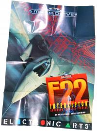 F22 перехватчик постер из игры на Sega Mega Drive.