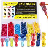 БЫСТРОРАЗЪЕМНЫЙ соединитель кабельный соединитель комплект T-TAP набор 120шт