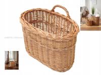 GAZETNIK, KOSZYK NA GAZETY WIKLINOWY EKO Czasopisma Krzyżówki POJEMNIK