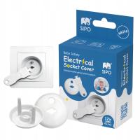Sipo Zabezpieczenia do Gniazdek Gniazd Kontaktów Zaślepka 12 sztuk Białe
