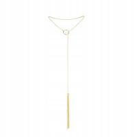 Wisiorek jak pejcz - Bijoux Indiscrets Magnifique Tickler Pendant Gold