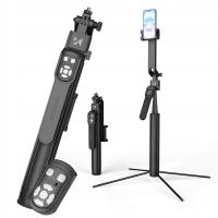 Wozinsky Selfie Stick z Automatycznym Śledzeniem Twarzy 360 - Czarny