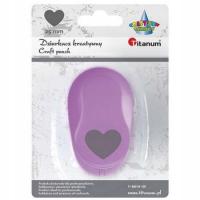 Titanum Dziurkacz z motywem Serce-Kolor niebieski