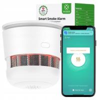 Czujnik Dymu Detektor Ognia Głośny Alarm Temperatura Bezprzewodowy Zigbee