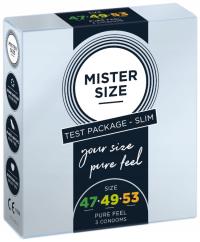 MISTER size набор презервативов 47 49 53 мм 3 штуки