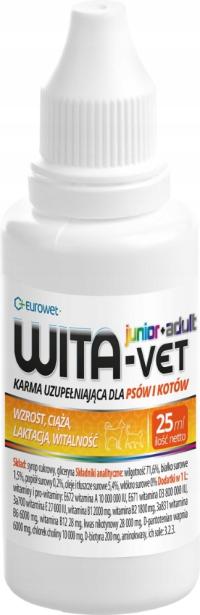 WITA-vet Junior-Adult 25 ml - Krople witaminowo-mineralne dla psów.