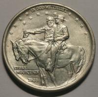 1/2$ Half dollar STONE MOUNTAIN USA 1925 Pół dolara BEZOBIEGOWA