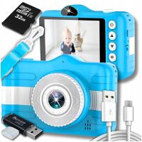 Детская цифровая камера 20Mpx камера селфи игра карта 32GB