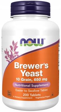 NOW Foods Brewer'S Yeast 650MG пивные дрожжи WIT.B нервная система 200t
