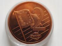 Rumunia 2 Euro cent Próba 2003 SPECIMEN st. 1/1-