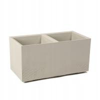 Kwietnik Donica na kółkach KARO BETON 79X39cm h39 kol. BEŻOWY