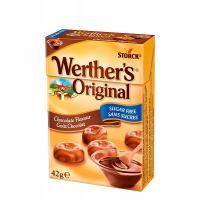 Werther's Original шоколадные карамельные конфеты без сахара 42 г