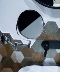 Lustro ścienne AWD Interior koło 280 x 210 mm