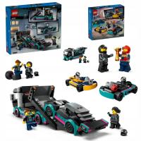 LEGO CITY 3w1 60406 Samochód wyścigowy&laweta 60400 Gokarty PREZENT Mikołaj