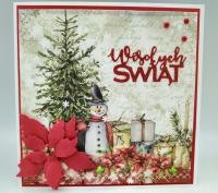 Kartka świąteczna ręcznie robiona na Boże Narodzenie