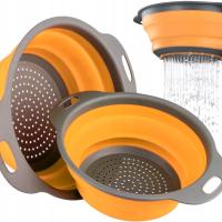 СКЛАДНОЙ СИЛИКОНОВЫЙ ДУРШЛАГ БОЛЬШОЙ КУХОННЫЙ XL СИЛИКОНОВЫЙ ДУРШЛАГ СИТЕЧКО