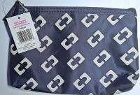 InterVion Kosmetyczka średnia granatowa GEOMETRIC