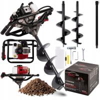 MOCNA WIERTNICA ŚWIDER SPALINOWA GLEBOWA +3xWIERTŁO 10/15/20CM+50CM ALPINA