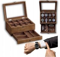 Коробка для часов Деревянная шкатулка органайзер подарок для коллекционера